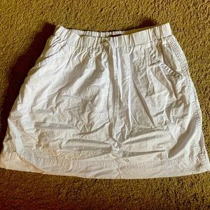 White skirt with ties